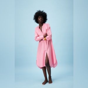 Zara Linen dress in pink